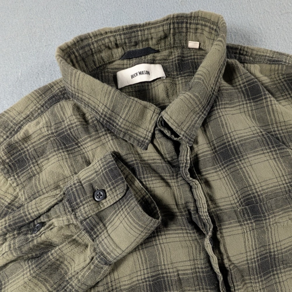 Buck Mason Pacific Twill One Pocket Button-Up Shirt Mens Size Medium